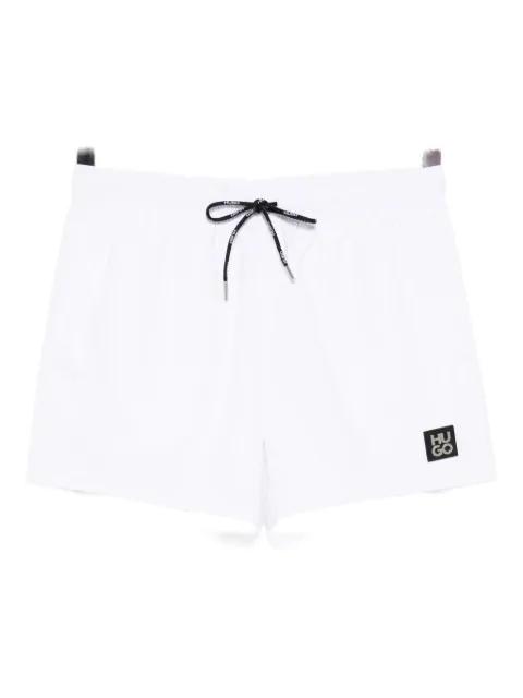 logo-patched swim shorts by HUGO BOSS