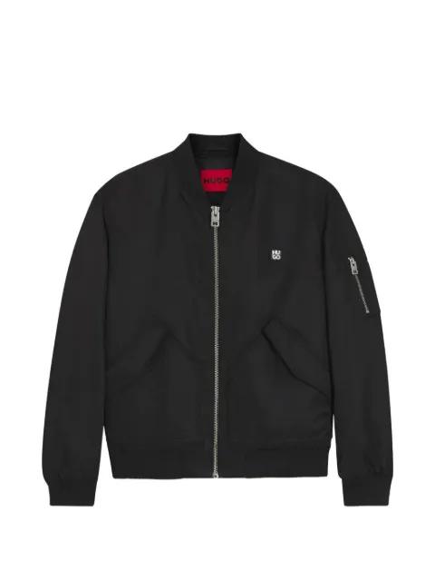 logo-plaque bomber jacket by HUGO BOSS