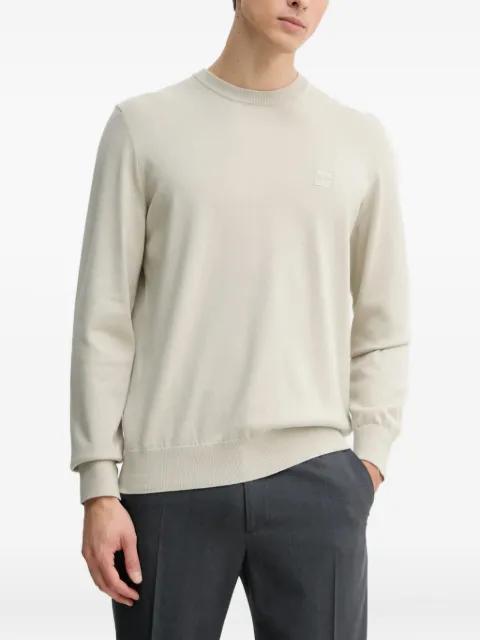 logo-plaque sweater by HUGO BOSS