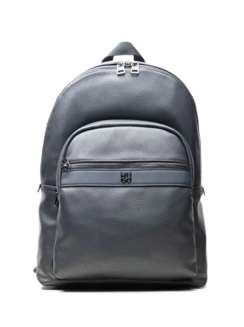 logo-plaque zip-pocket backpack by HUGO BOSS