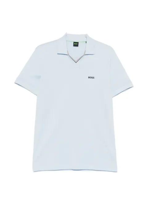 logo-print V-neck T-shirt by HUGO BOSS