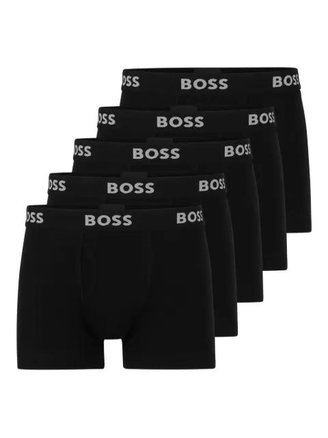 logo-print boxers (pack of five) by HUGO BOSS
