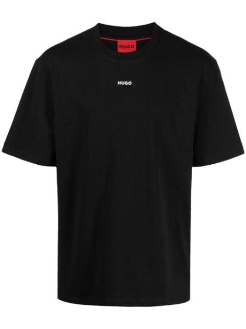 logo-print cotton T-shirt by HUGO BOSS
