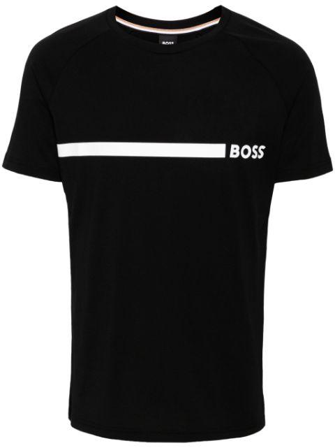 logo-print cotton t-shirt by HUGO BOSS