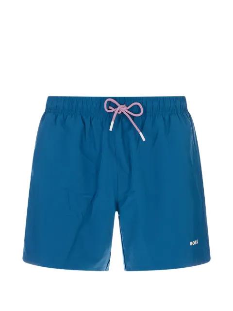 logo-print drawstring swim shorts by HUGO BOSS