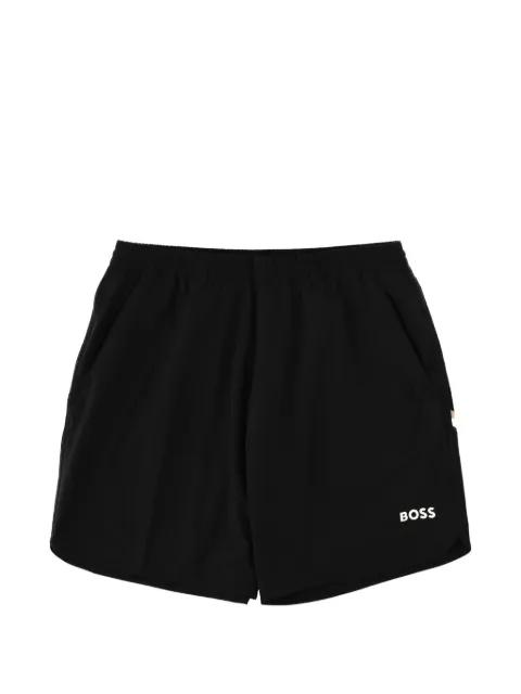 logo-print elasticated shorts by HUGO BOSS