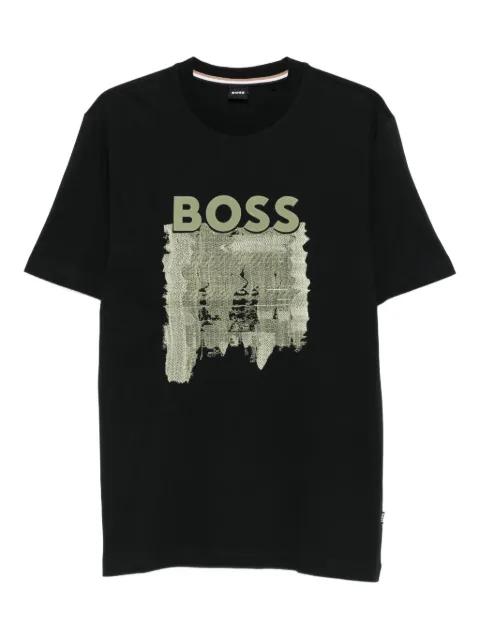 logo-print graphic T-shirt by HUGO BOSS
