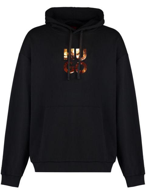 logo-print hoodie by HUGO BOSS