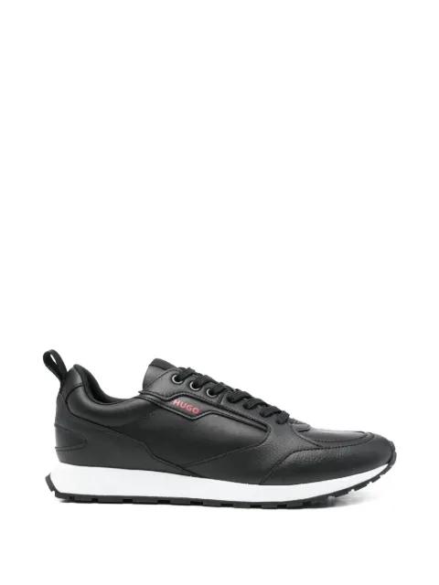 logo-print leather sneakers by HUGO BOSS