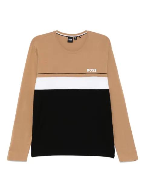 logo-print long-sleeves T-shirt by HUGO BOSS