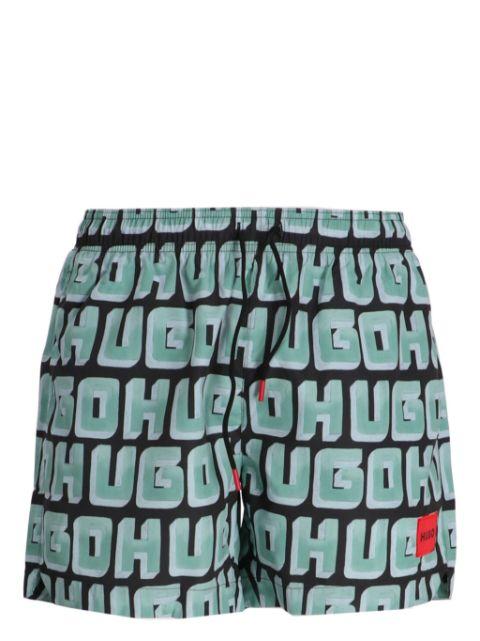 logo-print swim shorts by HUGO BOSS