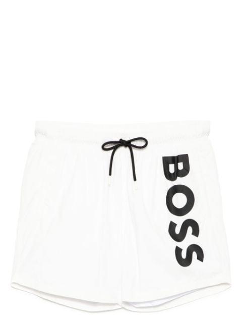 logo print swim shorts by HUGO BOSS