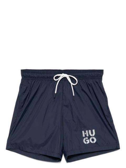 logo print swim shorts by HUGO BOSS