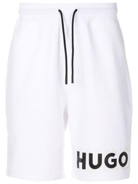 logo-print track shorts by HUGO BOSS
