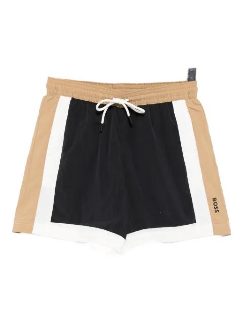 logo-printed swim shorts by HUGO BOSS