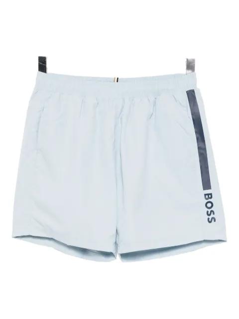 logo-printed swim shorts by HUGO BOSS