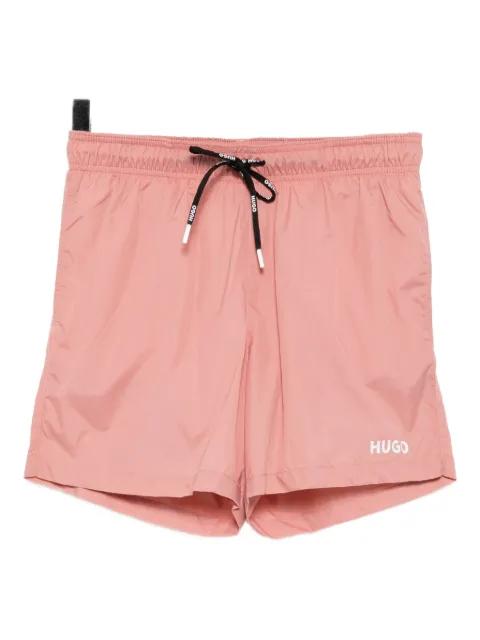 logo-printed swim shorts by HUGO BOSS