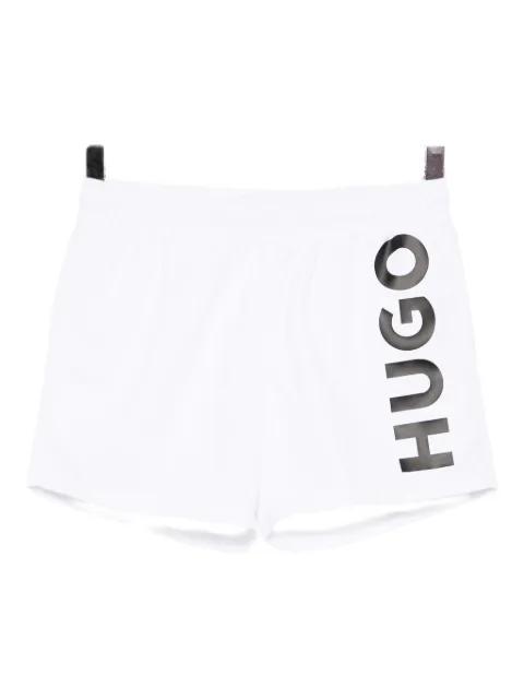 logo-printed swim shorts by HUGO BOSS