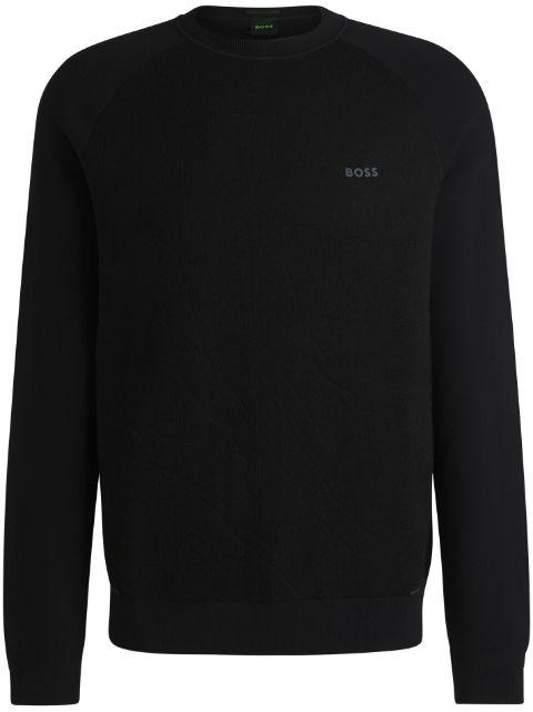 logo-rubberized sweatshirt by HUGO BOSS