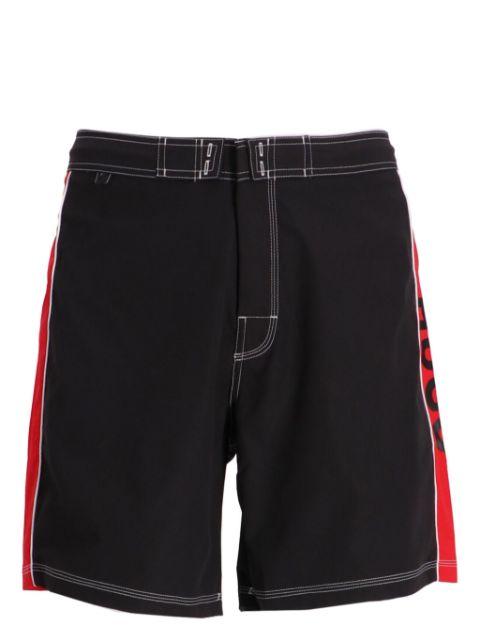 logo-tape swim shorts by HUGO BOSS