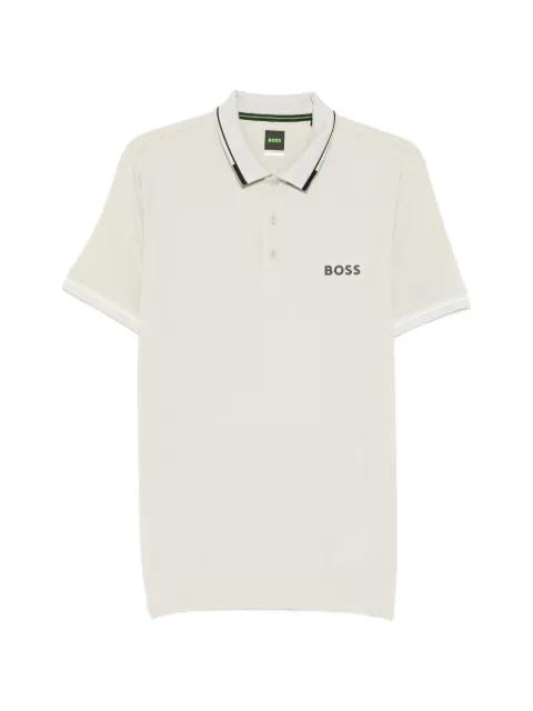logo trim polo shirt by HUGO BOSS
