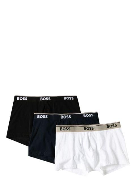 logo-waistband boxers (set of three) by HUGO BOSS