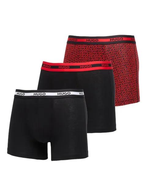 logo waistband briefs (pack of three) by HUGO BOSS