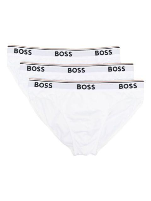 logo-waistband briefs set of 3 by HUGO BOSS