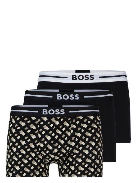 logo-waistband briefs (set of three) by HUGO BOSS