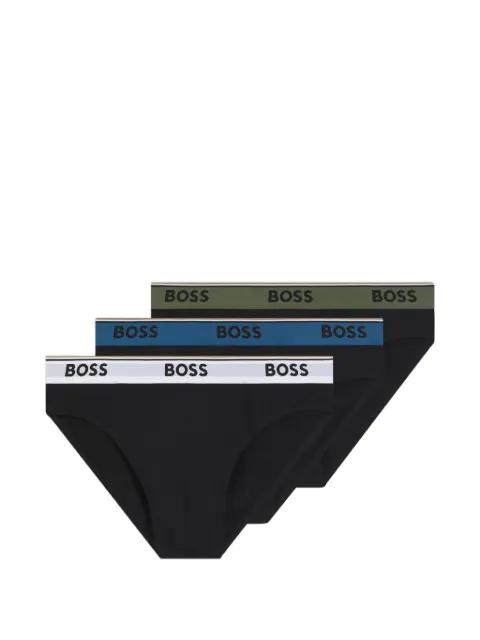 logo-waistband briefs (set of three) by HUGO BOSS
