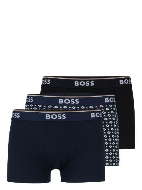 logo-waistband briefs (set of three) by HUGO BOSS