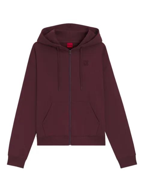 logo zip hoodie by HUGO BOSS