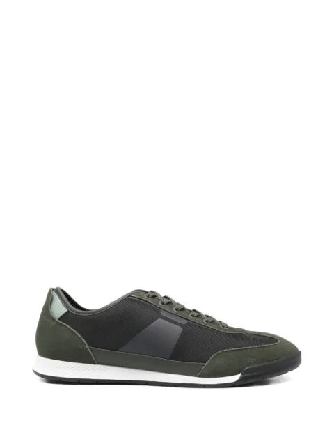 low-top trainers with structured trims by HUGO BOSS