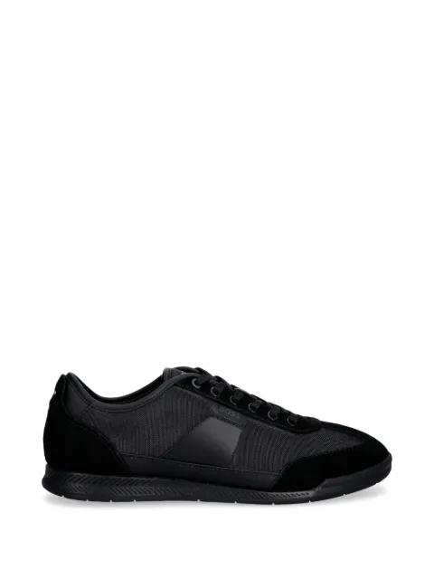 low-top trainers with structured trims by HUGO BOSS
