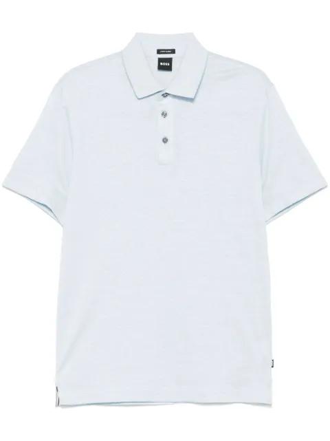 mélange-effect polo shirt by HUGO BOSS