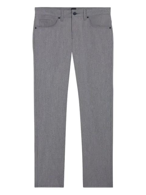 mélange-effect slim-fit trousers by HUGO BOSS