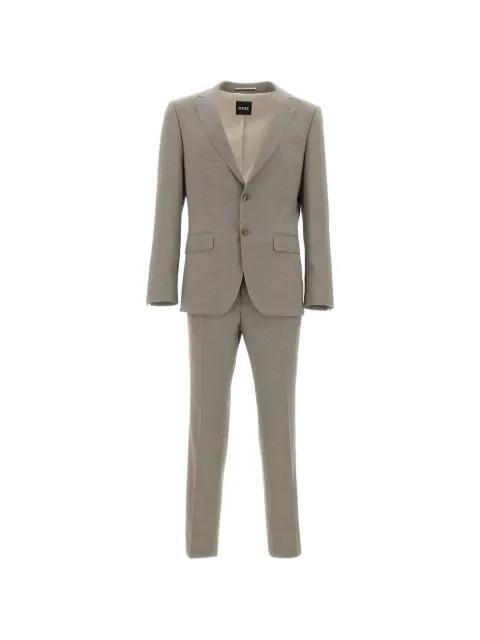 micro-pattern suit by HUGO BOSS