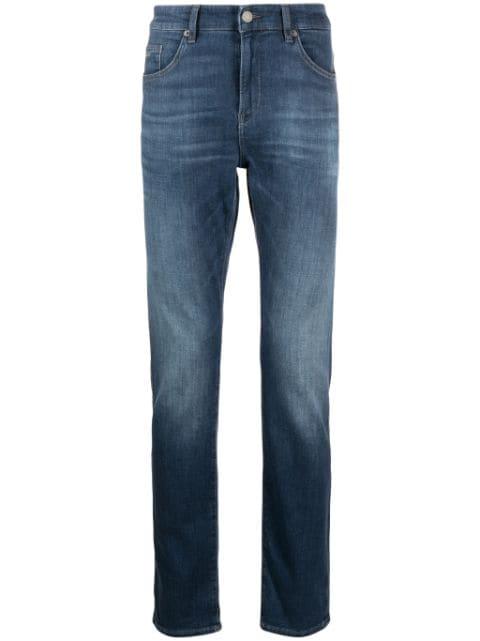 mid-rise straight-leg jeans by HUGO BOSS