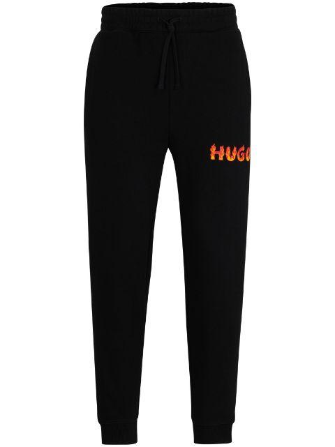 mid-rise straight-leg track pants by HUGO BOSS