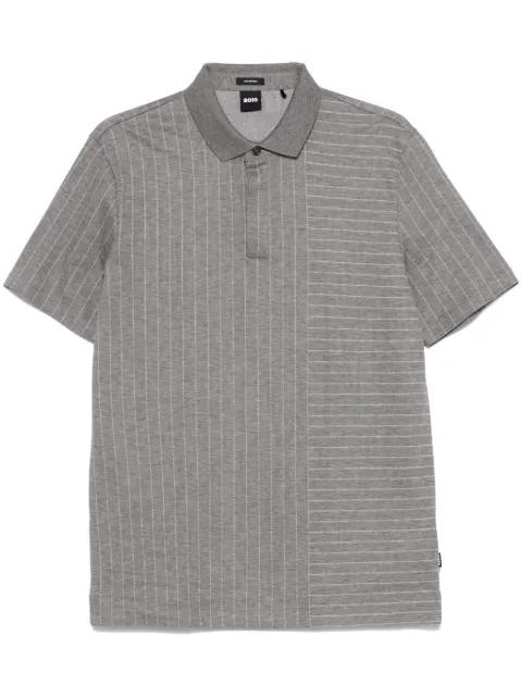mixed-stripes polo shirt by HUGO BOSS