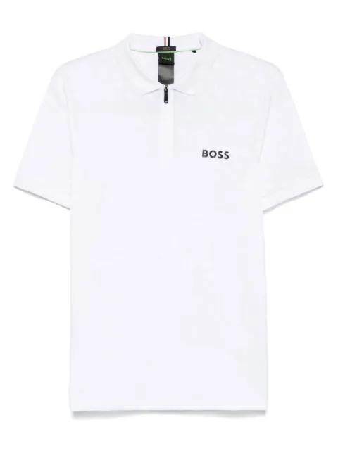 monogram-jacquard polo shirt by HUGO BOSS