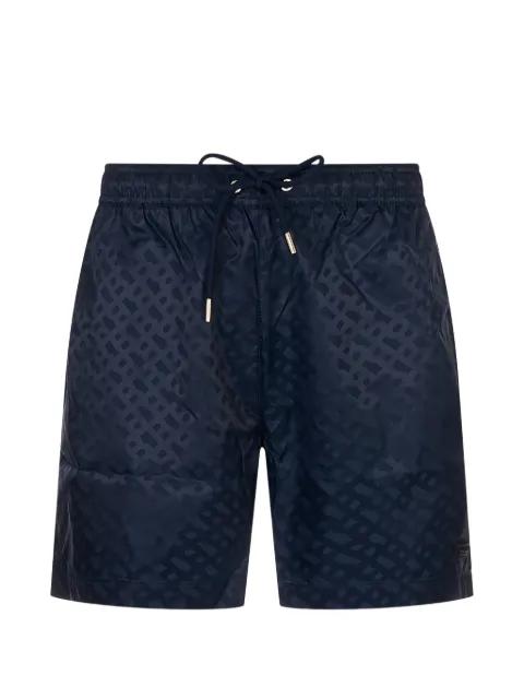 monogram-jacquard swim shorts by HUGO BOSS
