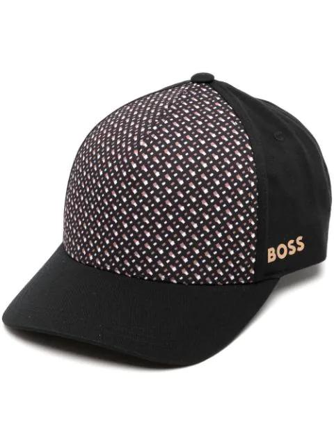 monogram-print cap by HUGO BOSS