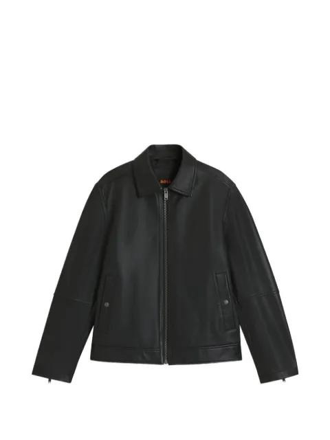nappa-leather jacket in a regular fit by HUGO BOSS
