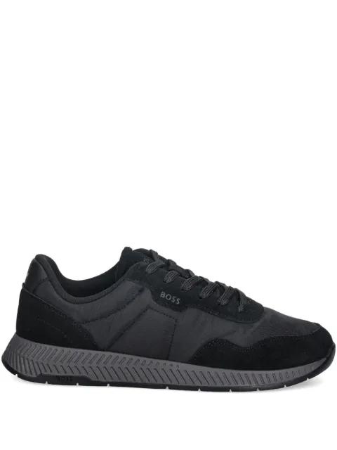 padded nylon trainers with suede trims by HUGO BOSS