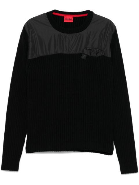 panelled sweater by HUGO BOSS