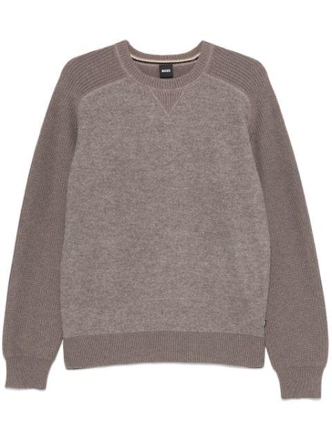 panelled sweater by HUGO BOSS