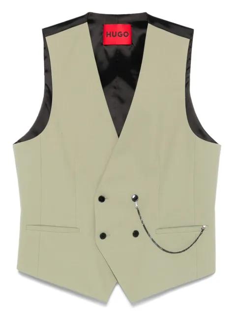 panelled waistcoat by HUGO BOSS