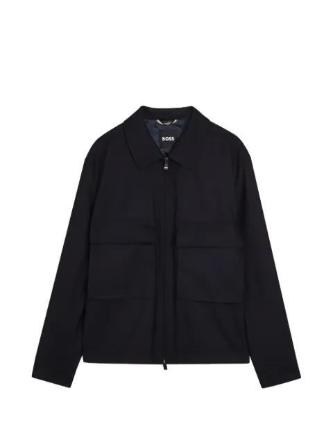 patch pocket zip jacket by HUGO BOSS