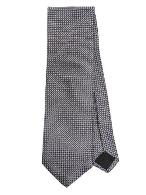 patterned-jacquard silk tie by HUGO BOSS